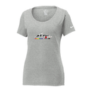 ST4L Sports NKBQ5236 Nike Ladies Scoop Neck Tee DIGLIT