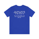 The Sexual Position Formerly Known as 69 is Now Called 96….. Unisex Short Sleeve Tee