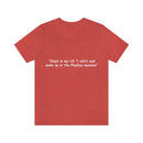 Unisex Jersey Short Sleeve Tee U2 in the Playboy Mansion