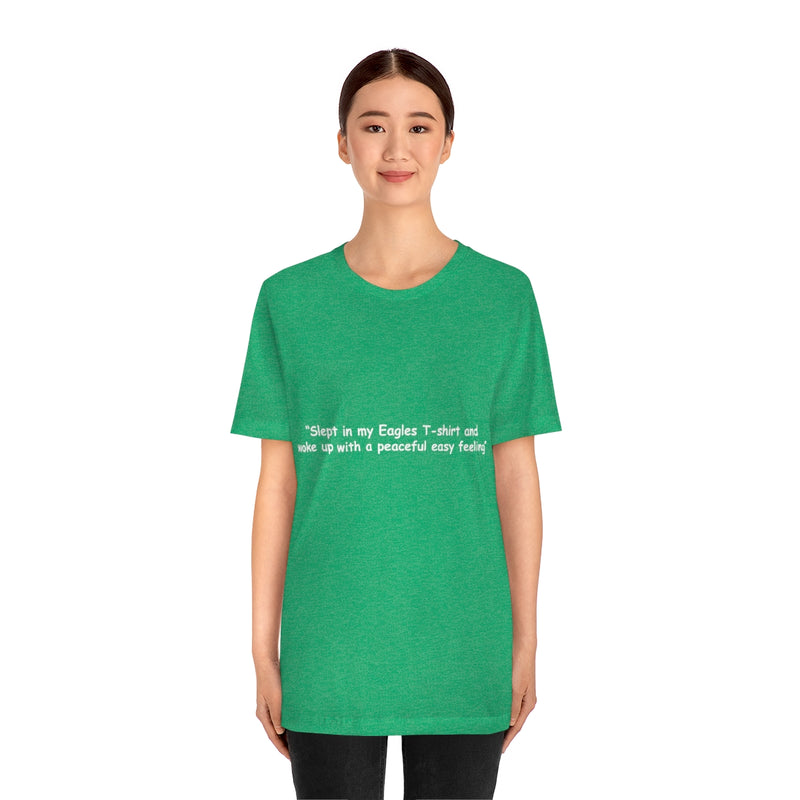 Unisex Jersey Short Sleeve Tee Eagles in Peaceful Easy City