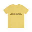 Unisex Jersey Short Sleeve Tee U2 in the Playboy Mansion