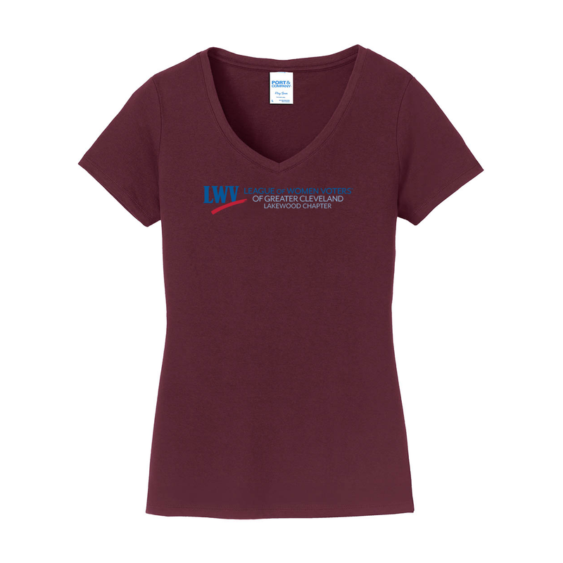 ST4L Sports LPC450V Port & Co Ladies V-Neck Tee - LWV