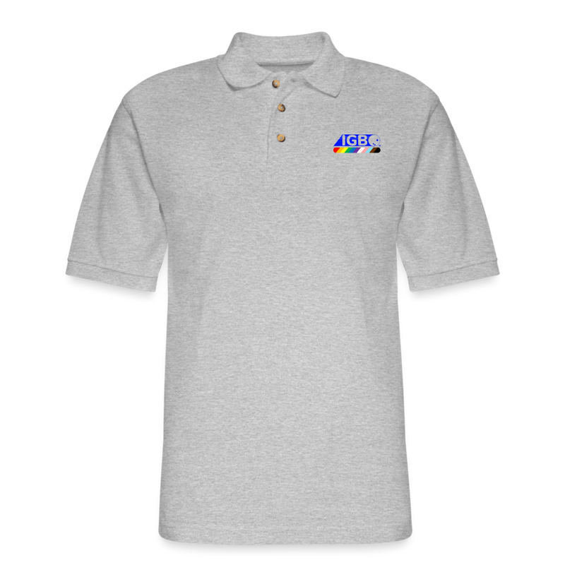 IGBO Men's Pique Polo Shirt - heather gray