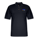 IGBO Men's Pique Polo Shirt - midnight navy