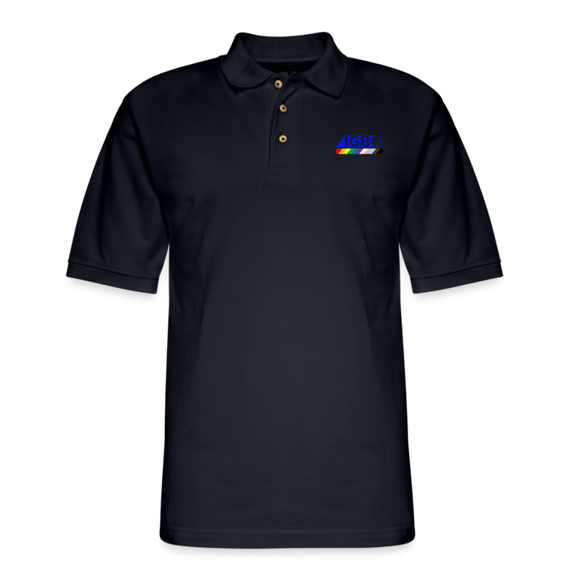 IGBO Men's Pique Polo Shirt - midnight navy