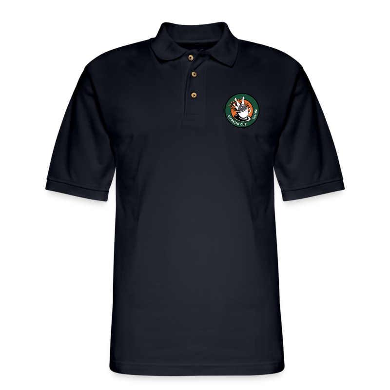ST4L Sports - Men's Pique Polo Shirt - Espresso Cup 2023 - midnight navy