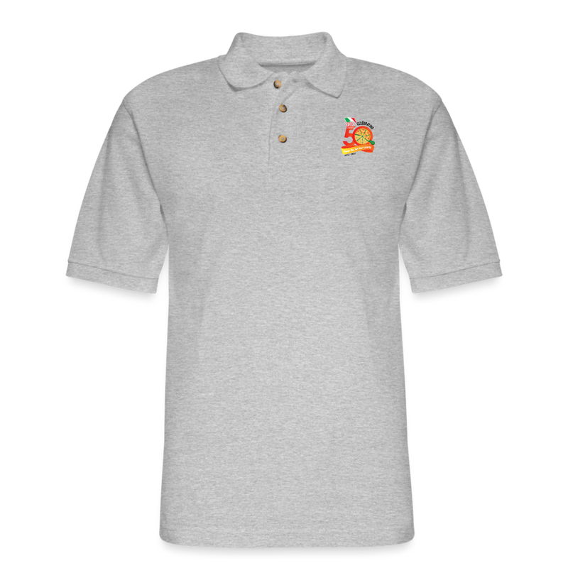ST4L Sports - Men's Pique Polo Shirt -Roma's 50th - heather gray