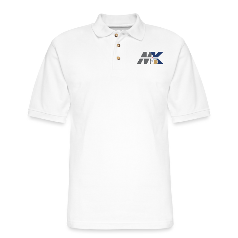 ST4L Sports - Men's Pique Polo Shirt - MK - white