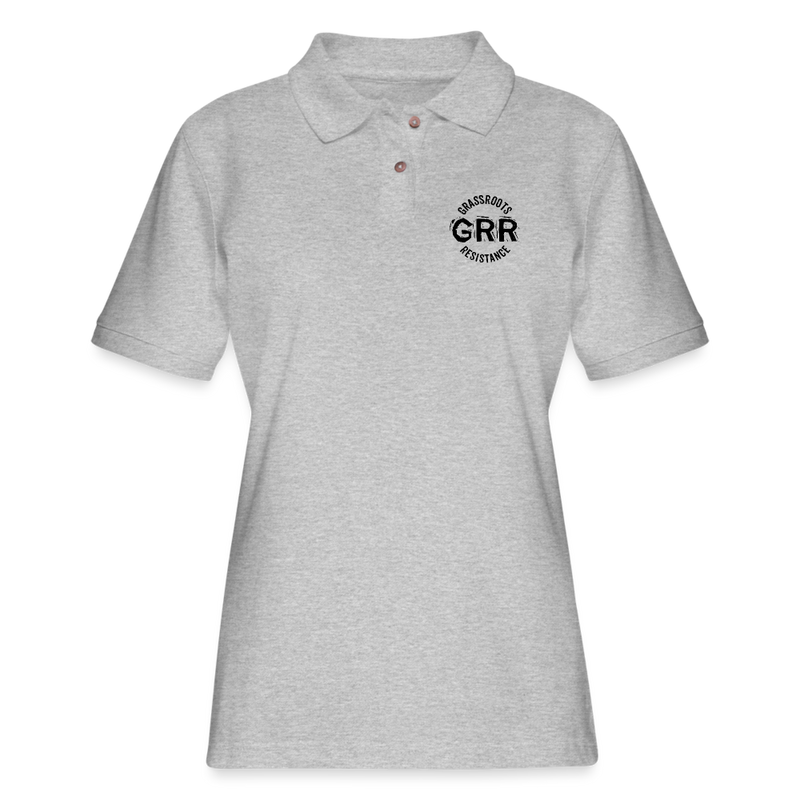 ST4L Sports - Women's Pique Polo Shirt - GRR - heather gray