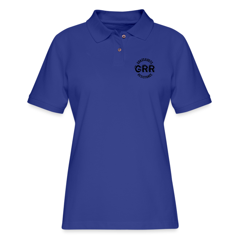 ST4L Sports - Women's Pique Polo Shirt - GRR - royal blue