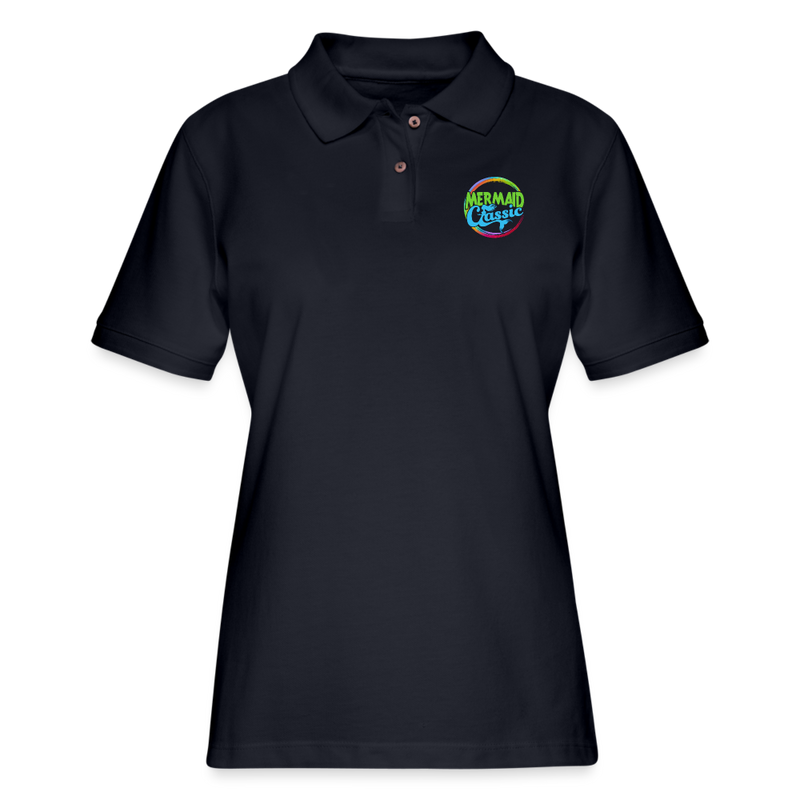 ST4L Sports - Women's Pique Polo Shirt - Mermaid Classic - midnight navy