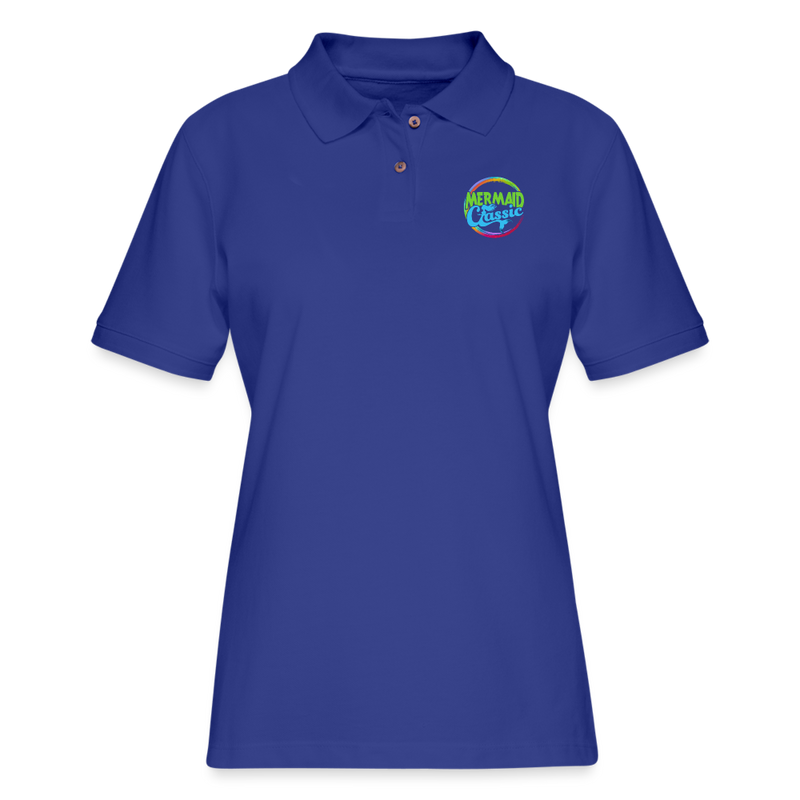 ST4L Sports - Women's Pique Polo Shirt - Mermaid Classic - royal blue