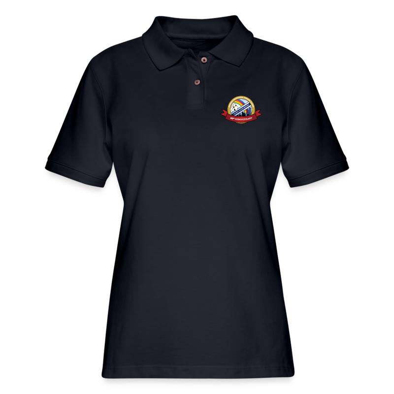 ST4L Sports - Women's Pique Polo Shirt - Dogwood - midnight navy