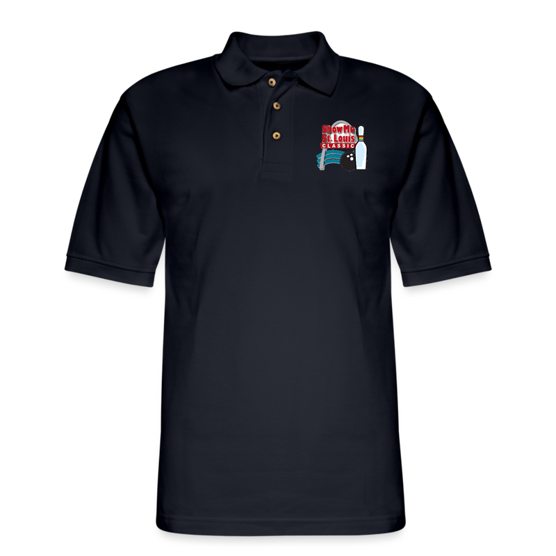 ST4L Sports - Men's Pique Polo Shirt -  Show Me St Louis Classic - midnight navy