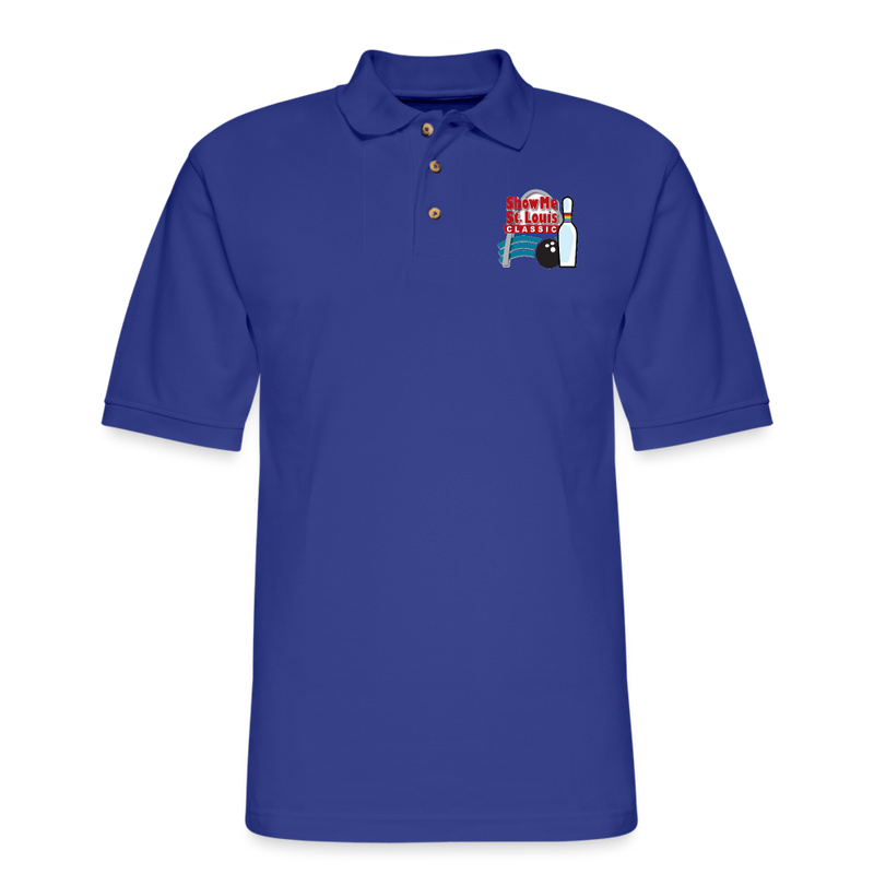 ST4L Sports - Men's Pique Polo Shirt -  Show Me St Louis Classic - royal blue