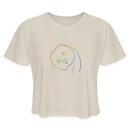 ST4L Sports Women's Cropped T-Shirt Color Barn Owl WCC - dust