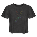 ST4L Sports Women's Cropped T-Shirt Color  cute Wallaby WCC - deep heather