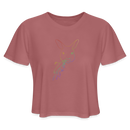 ST4L Sports Women's Cropped T-Shirt Color  cute Wallaby WCC - mauve