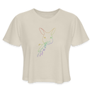 ST4L Sports Women's Cropped T-Shirt Color  cute Wallaby WCC - dust