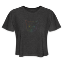 ST4L Sports Women's Cropped T-Shirt Color Lemur Tongue WCC - deep heather