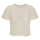 ST4L Sports Women's Cropped T-Shirt Color Lemur Tongue WCC - dust