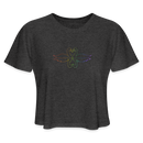 ST4L Sports Women's Cropped T-Shirt Color Swans WCC - deep heather