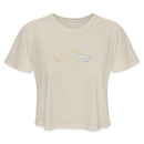 ST4L Sports Women's Cropped T-Shirt Color Swans WCC - dust