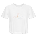 ST4L Sports Women's Cropped T-Shirt Color Snake WCC - white