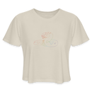 ST4L Sports Women's Cropped T-Shirt Color Snake WCC - dust