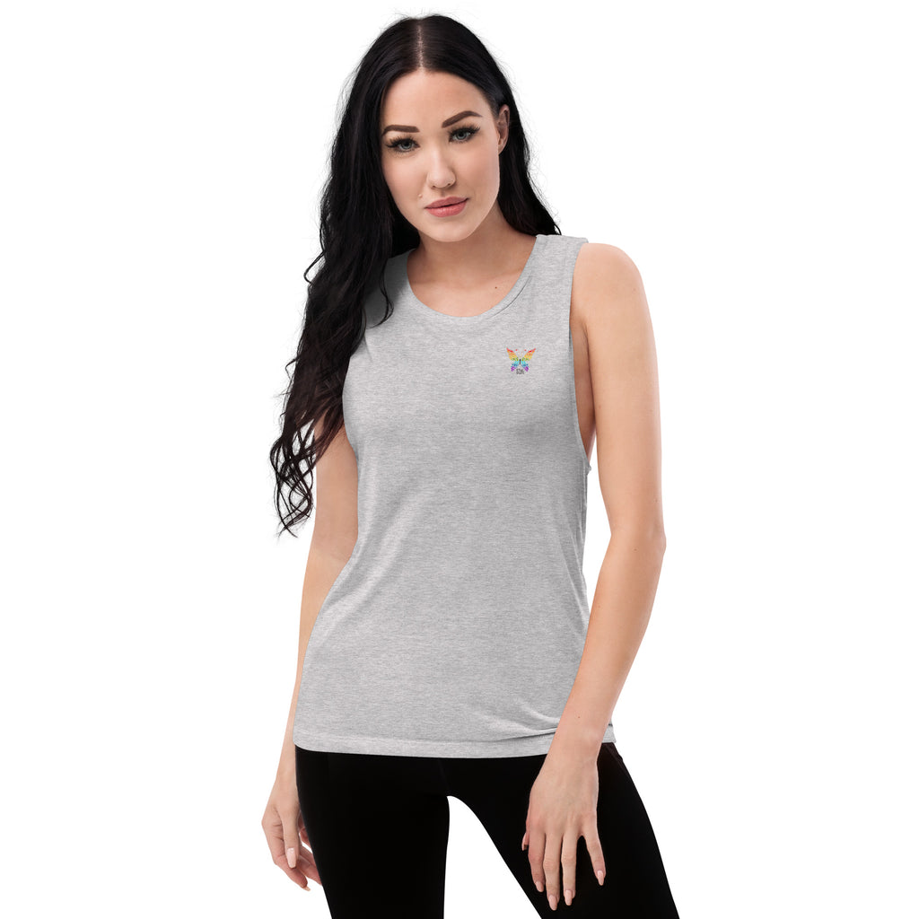 Terez T-Back Tank - 2294 Womens - Heather Charcoal - Dancewear Centre